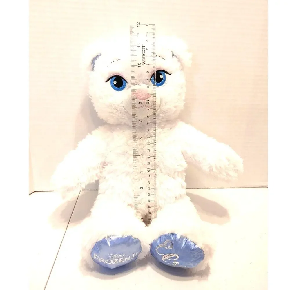 Build A Bear Singing Elsa Frozen II Disney Plush Princess Bear White Glitter